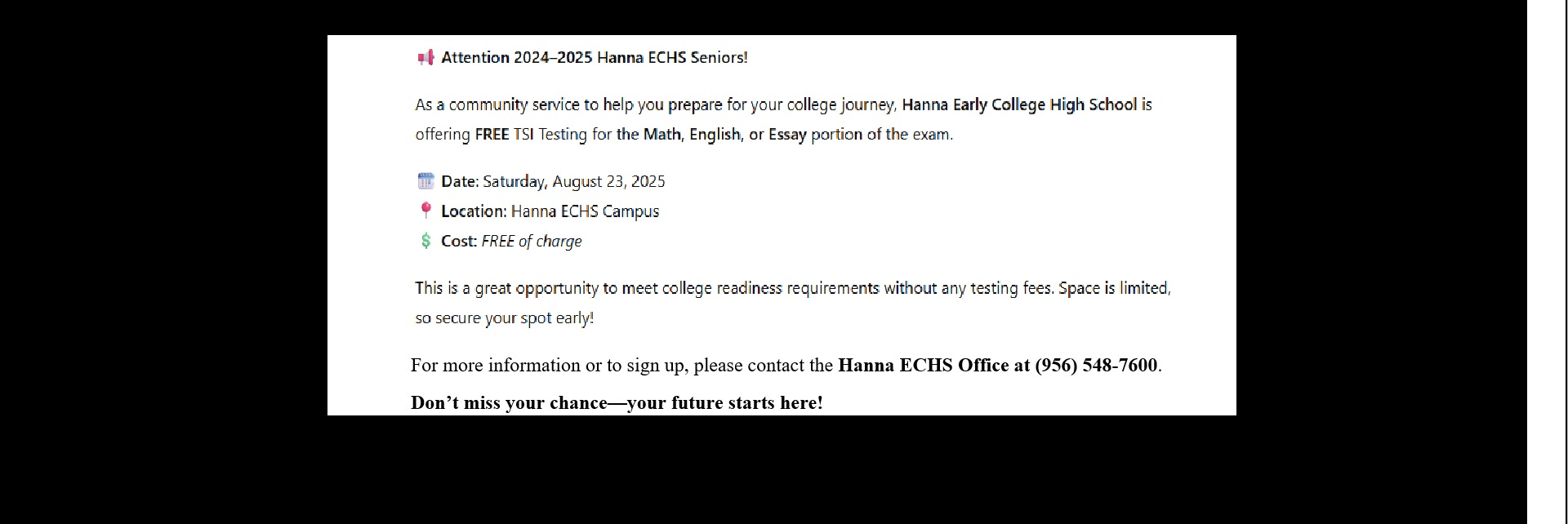 Seniors