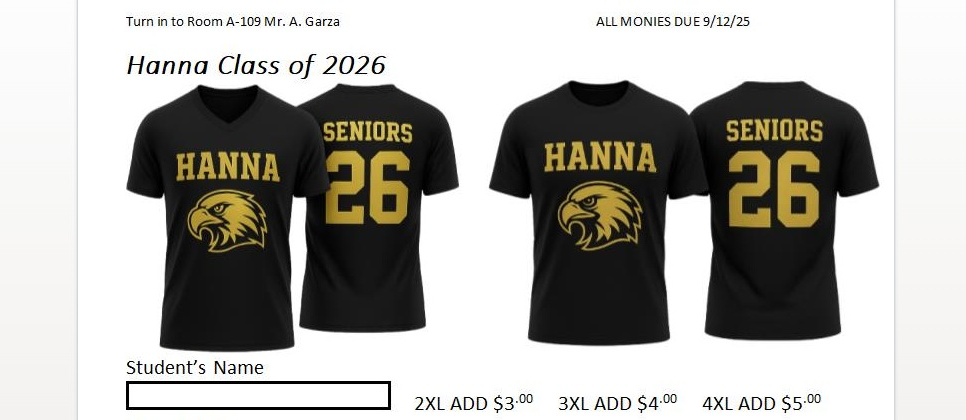 Order Senior T-Shirt