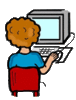 IMAGE OF A BOY IN A COMPUTER.