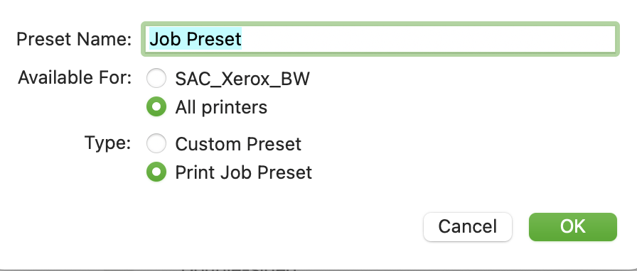Name for all printers