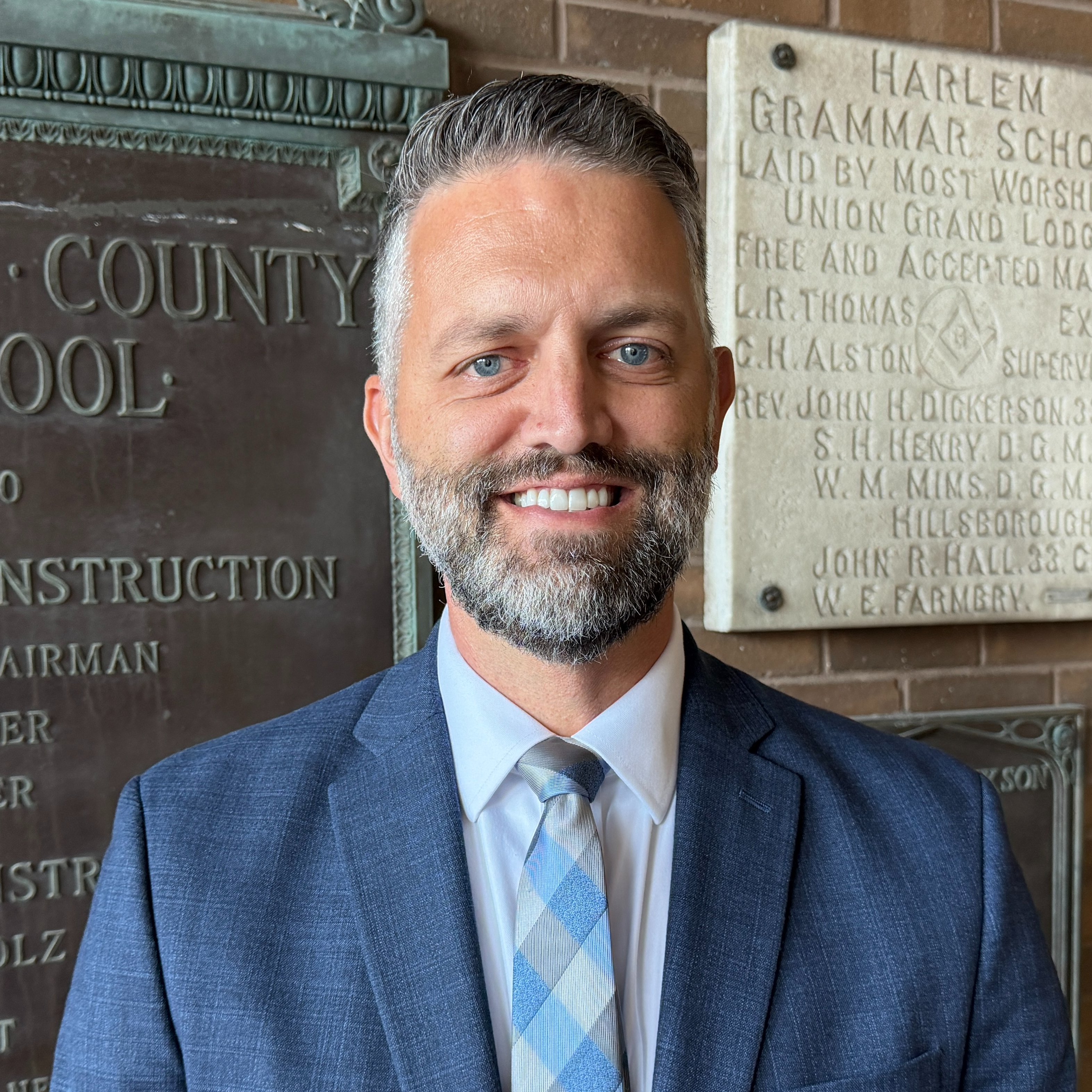 Christian Finch, principal of Barrington Middle School