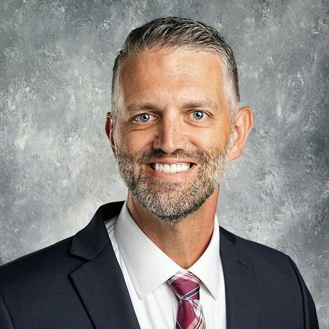 Christian Finch, principal of Barrington Middle School