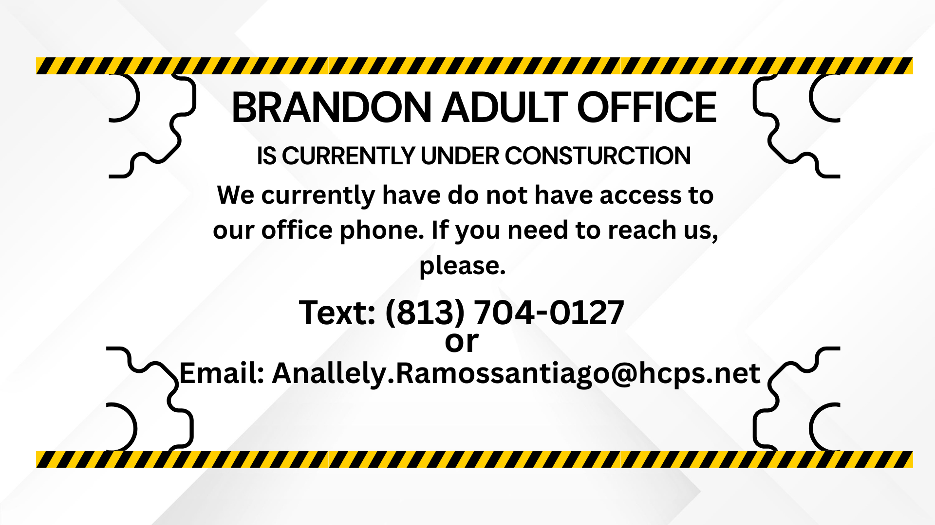 Office under construction