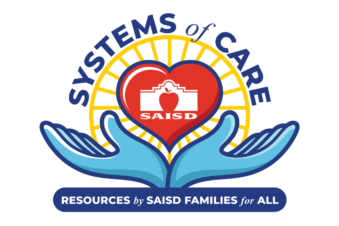 systems of care logo - resources by SAISD families for all