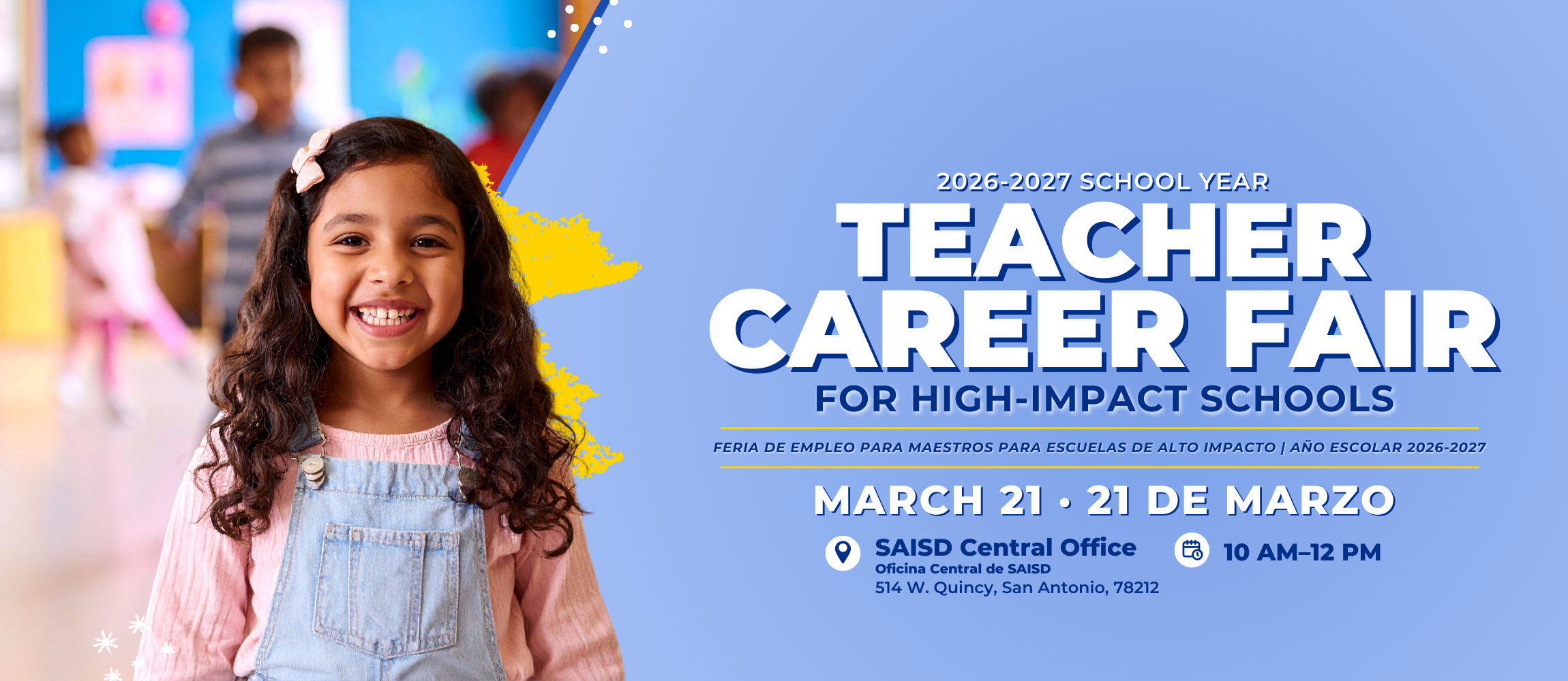 March 21 Teacher Career Fair for High-Impact Schools