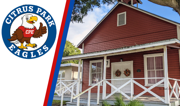 Citrus Park Eagles Logo and CPE's Little Red School House