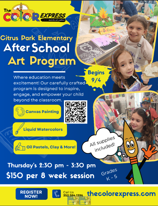 The Color Express - Citrus Park After School Art Program $150 per 8 week session