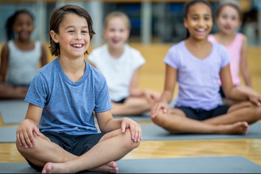 Children enjoying yoga