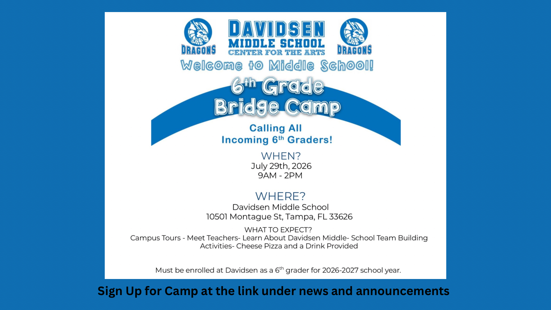 6th Grade Bridge Camp
