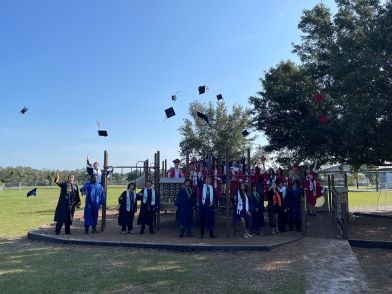 grads throwing hats