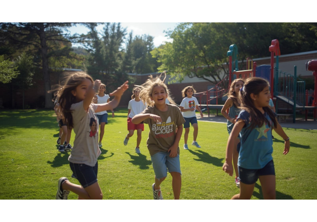 Children in outdoor activities