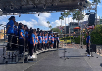 EMS Chorus performs at Universal Studios