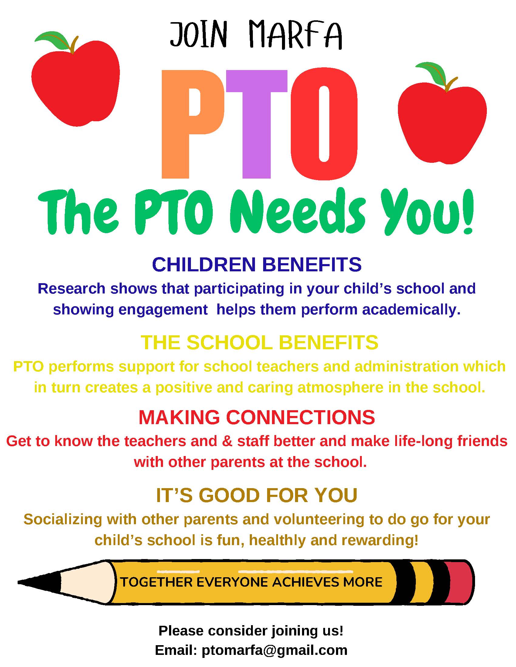 PTO needs you!