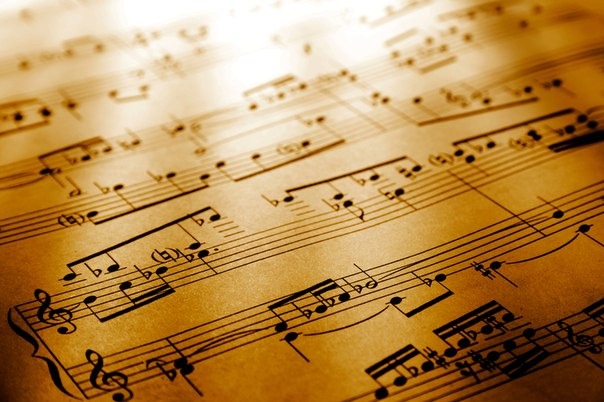 music on a sheet