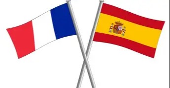 Spanish and French Flags