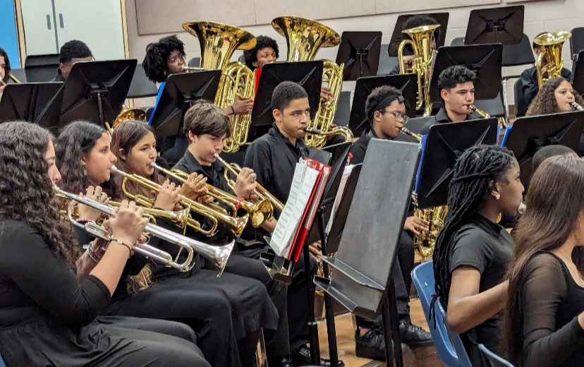Band Students Playing