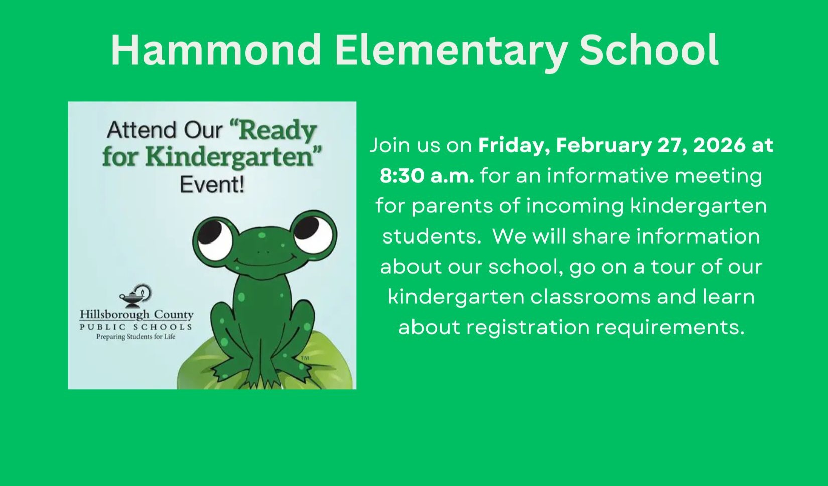 Ready for Kindergarten Event