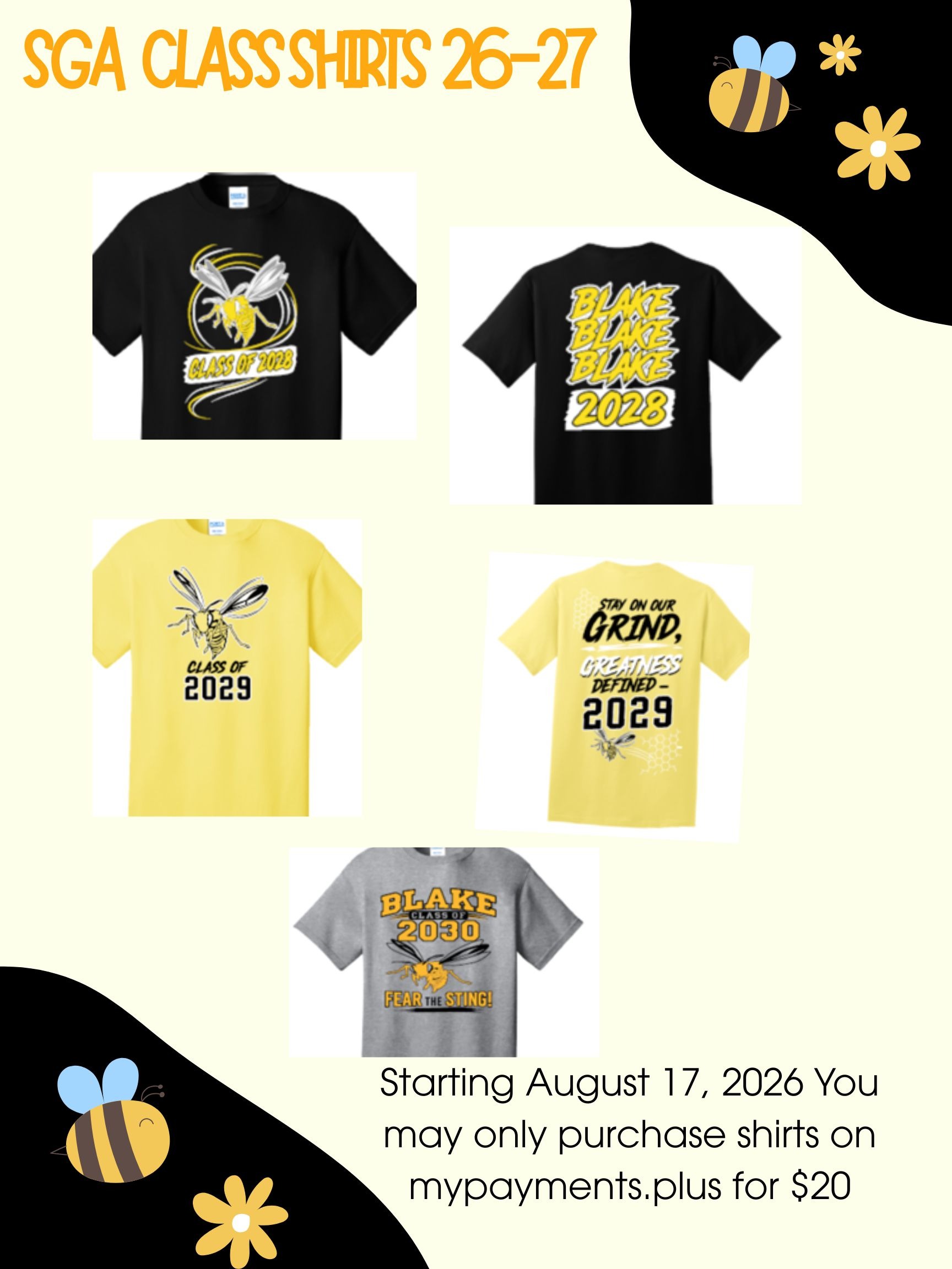 SGA Class Shirts
