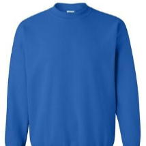 blue crewneck