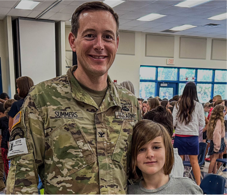 Use the link to access information for military families