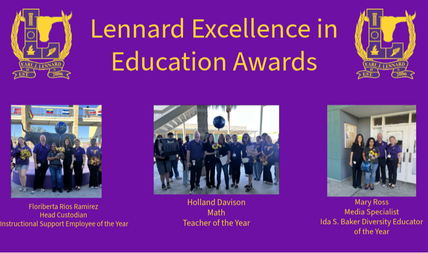 Lennard Excellence in Education Award Winners
