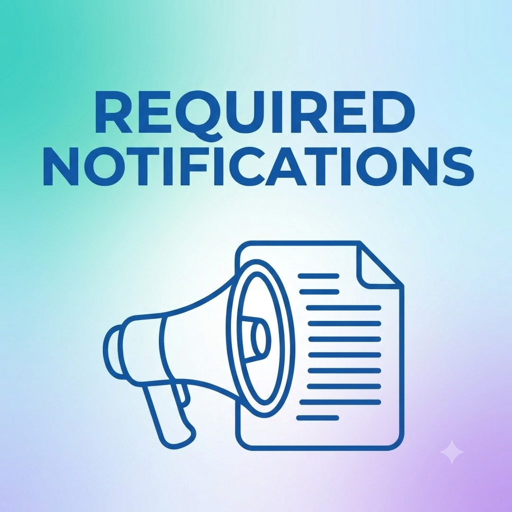 Required Notification Artwork