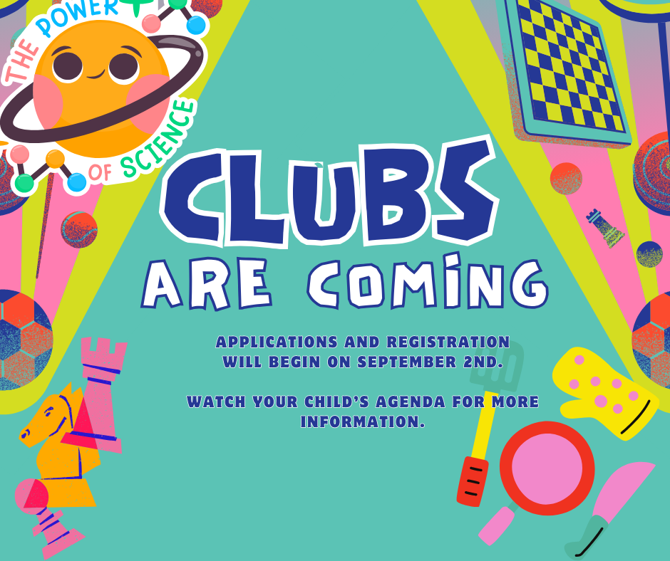 Club Registration Begins 9/2