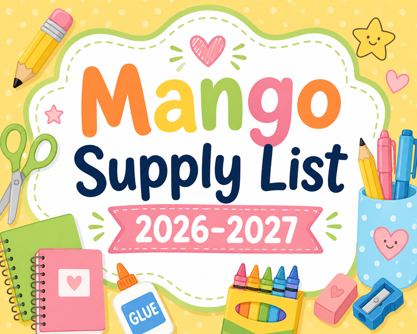 Mango Supply List 26-27
