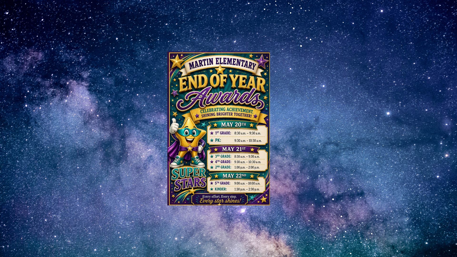 EOY ceremonies flyer