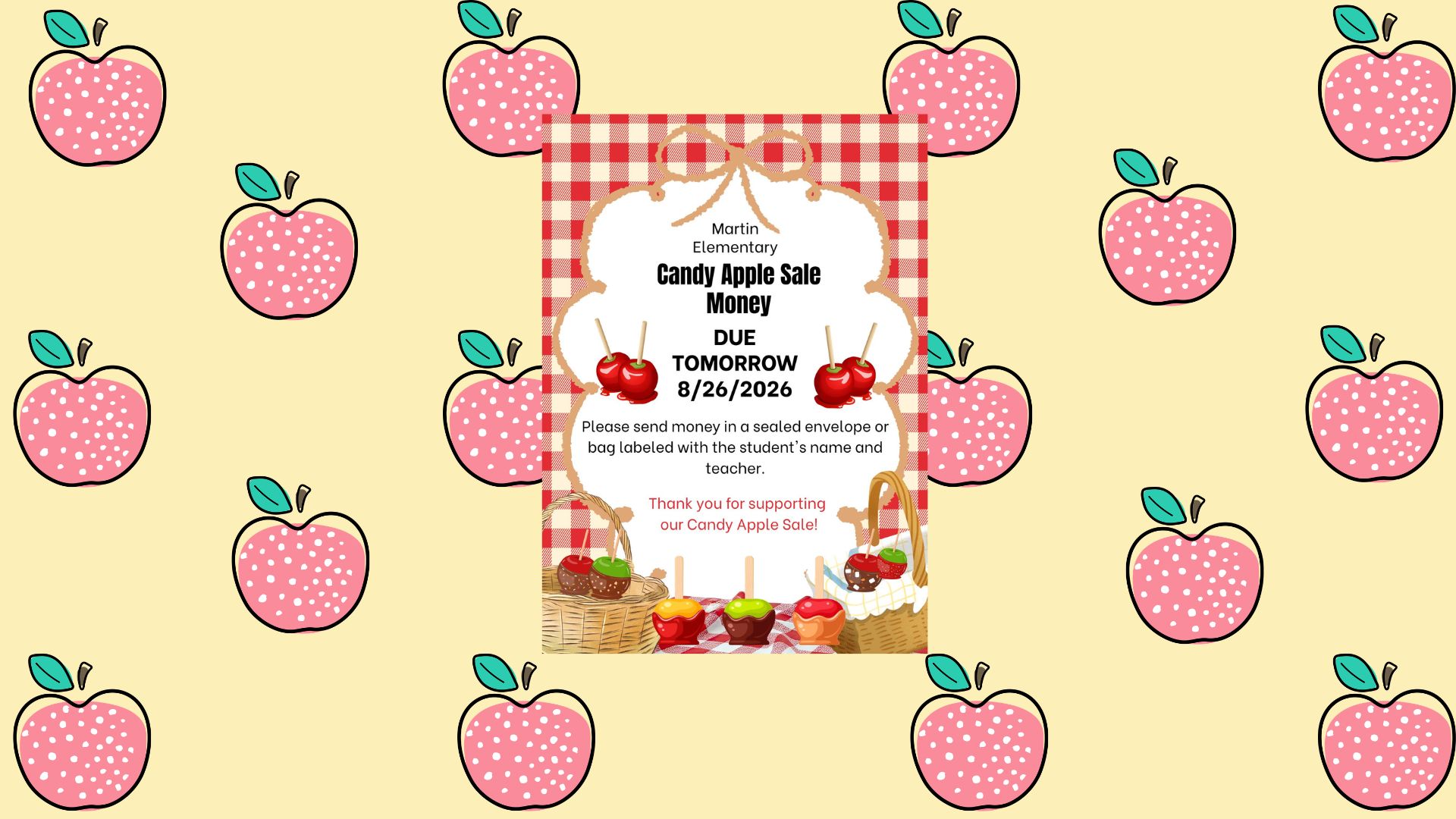 Candy apple flyer