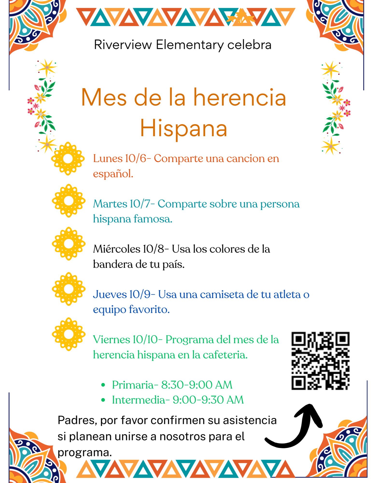 Mes de la herencia Hispana semana