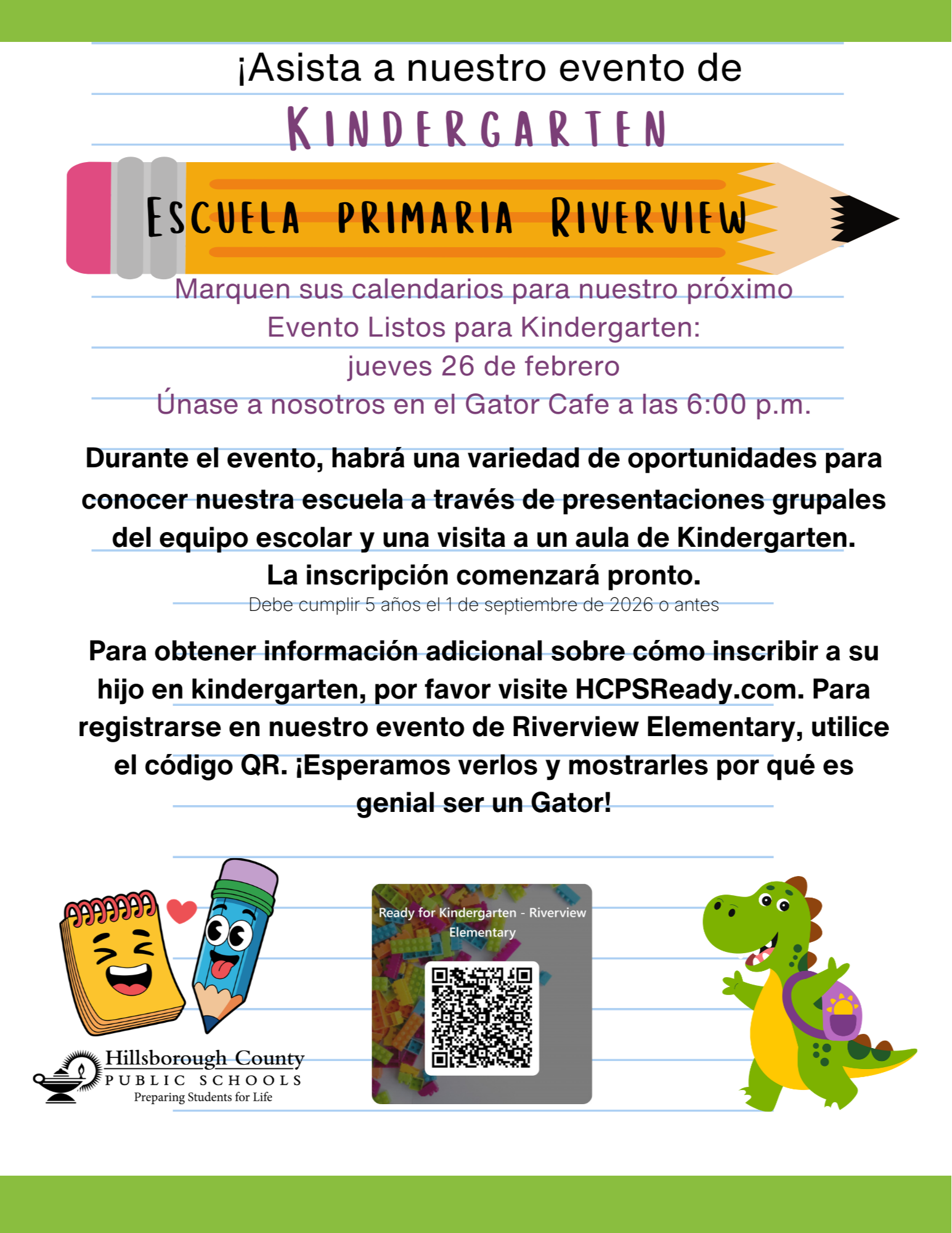 Kindergarten Roundup Espanol