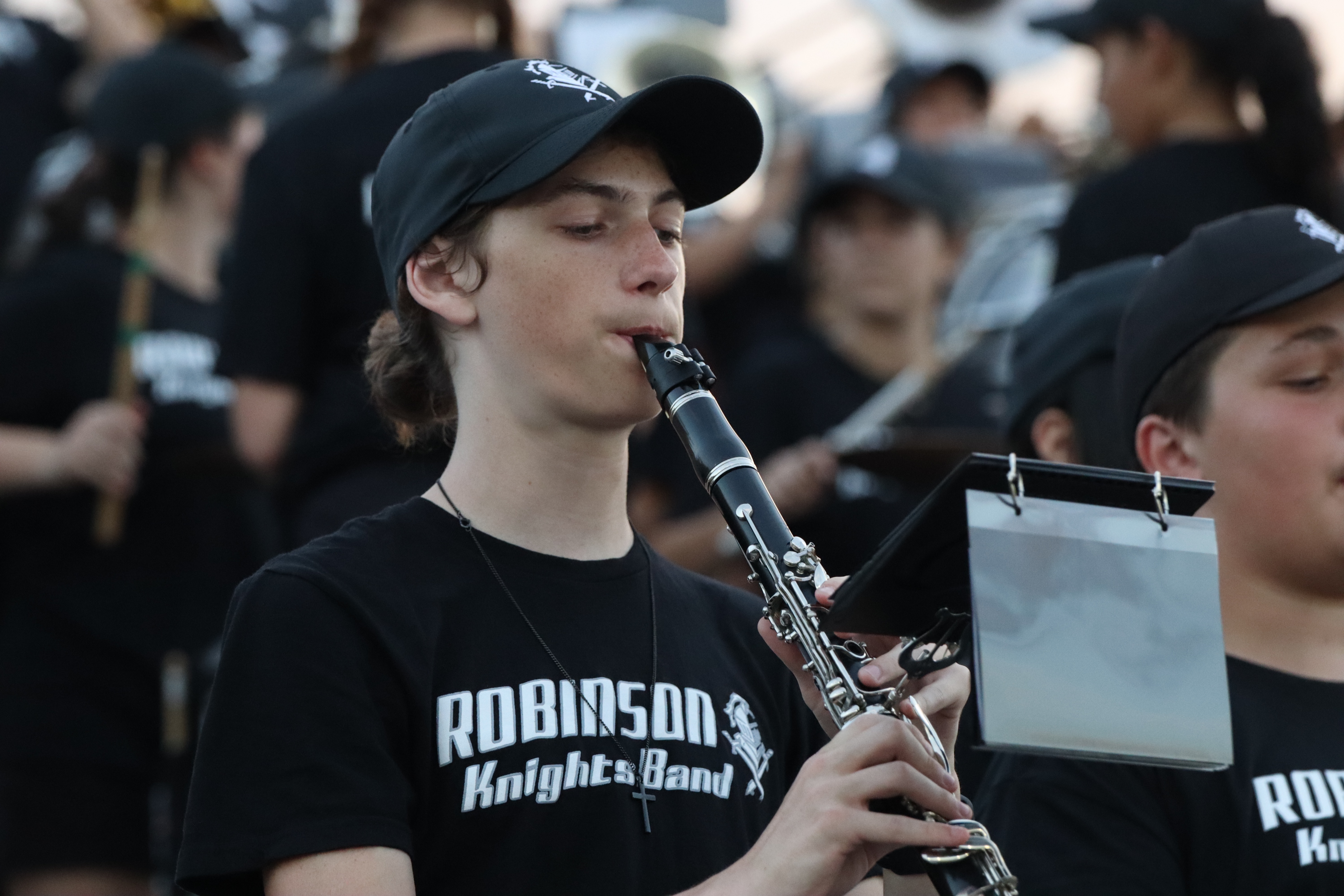 Student Playing Instrument
