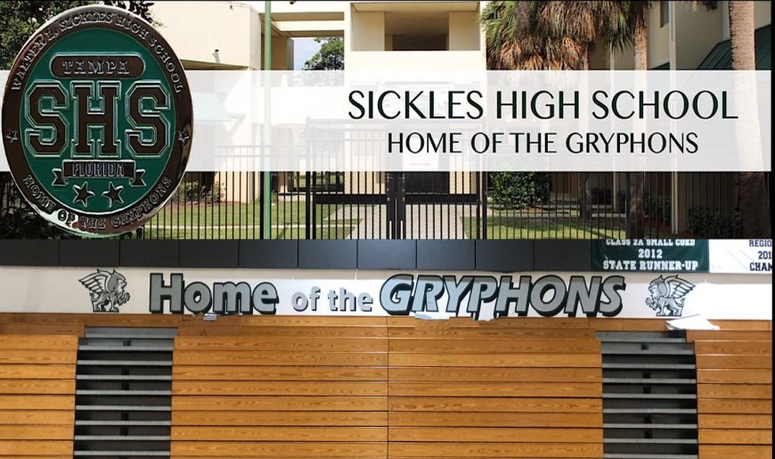 front of school and gym bleachers