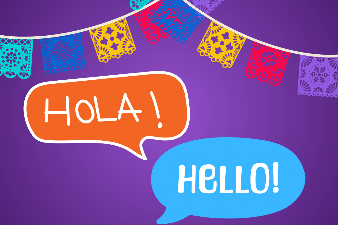 Hola Hello Speech Bubbles