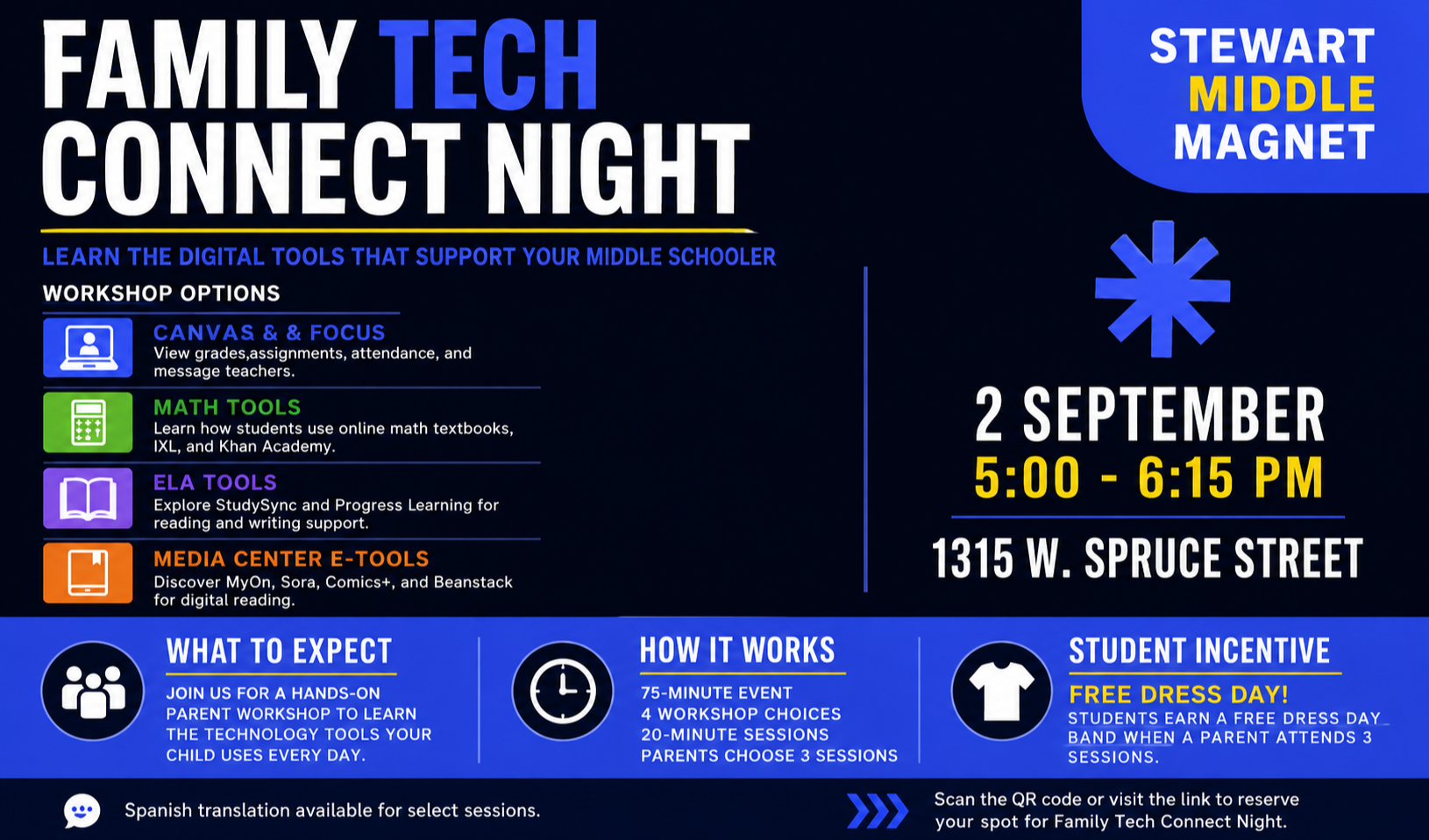 Family Tech Connect Night Flyer