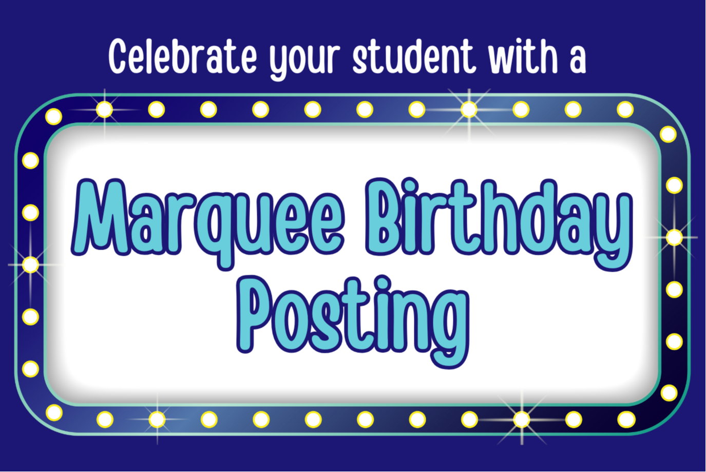 Marquee Birthday Posting