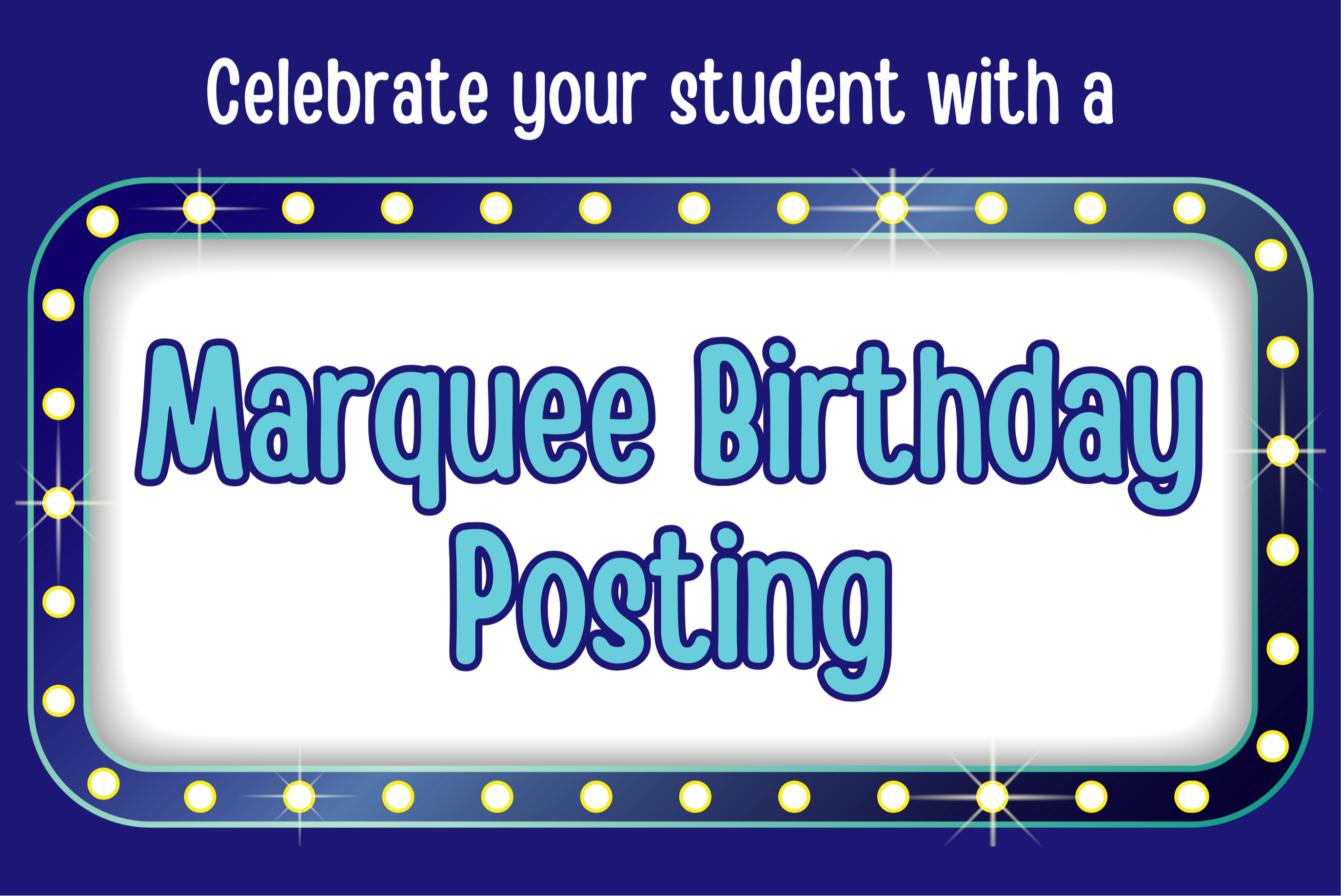 Marquee Birthday Posting