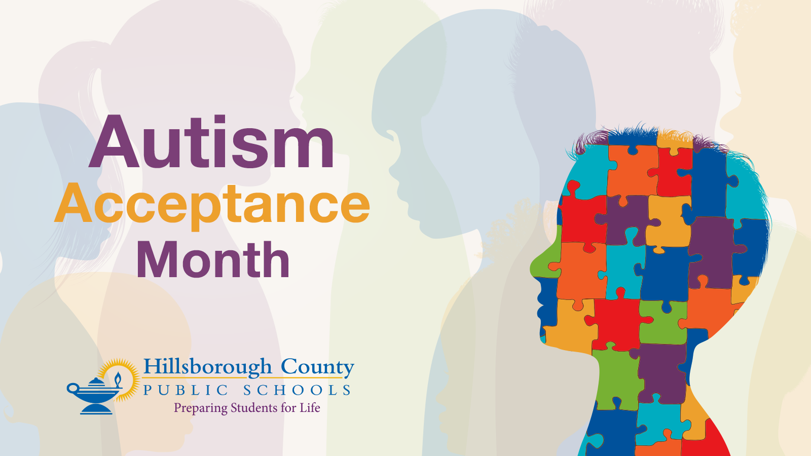 Autism Acceptance Month poster