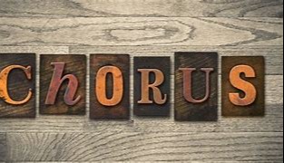 letters spelling out chorus