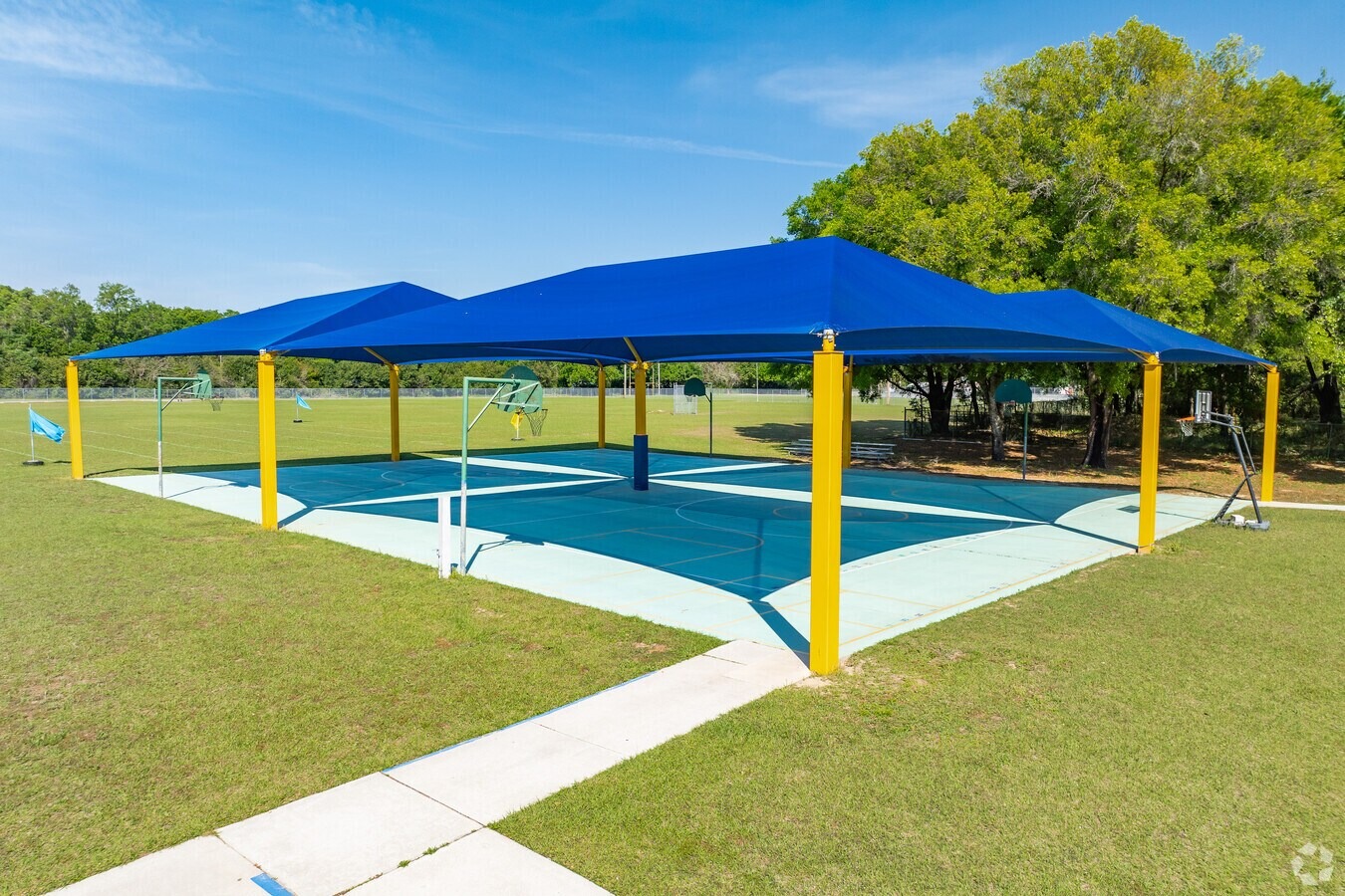 Covered Court on school grounds.