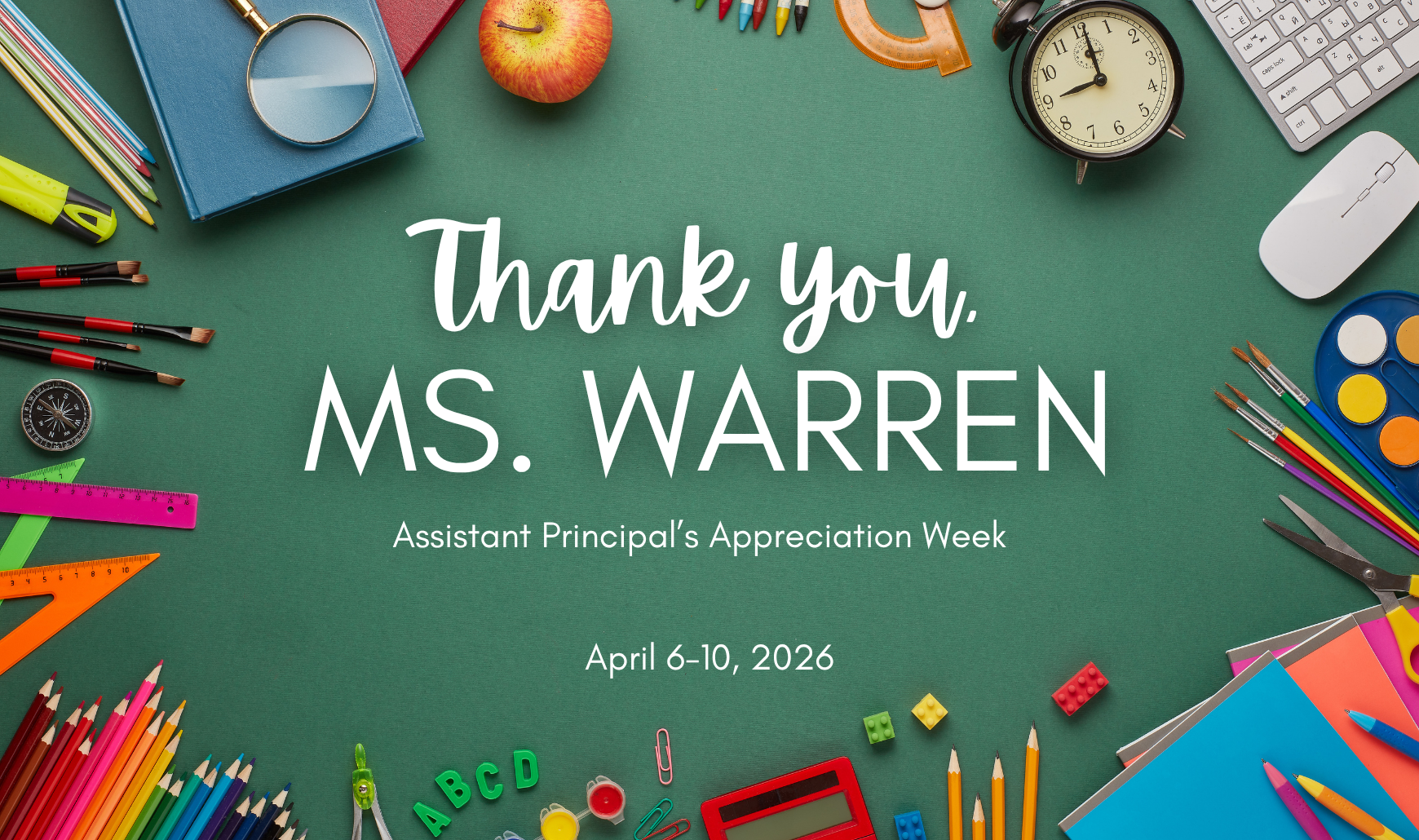April 6-10 assistant principal week