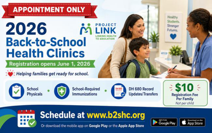 sign up for back to school health clinic