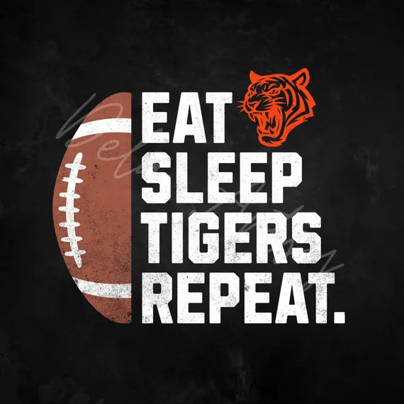 Tiger Flag Football Graphic