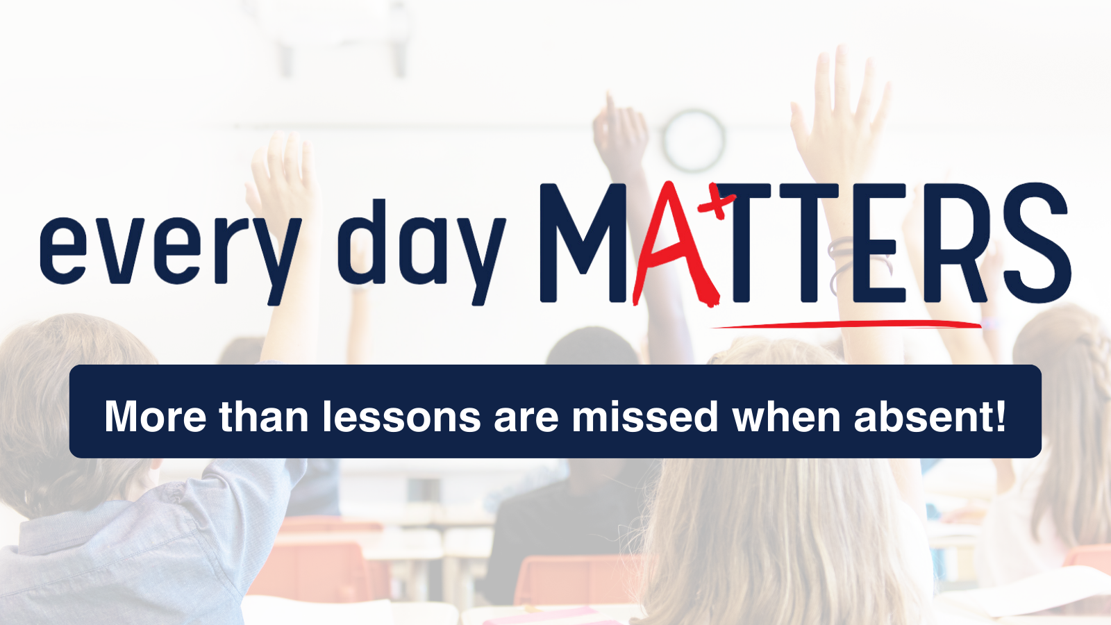 A text that read attendance Matter