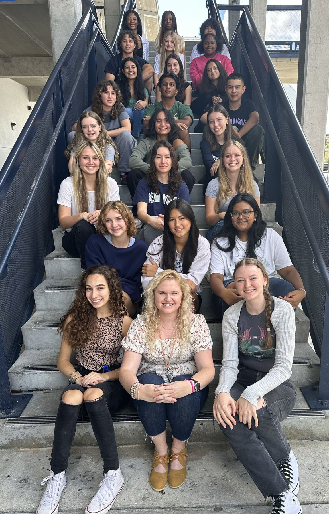 The Blue and White Newspaper Students