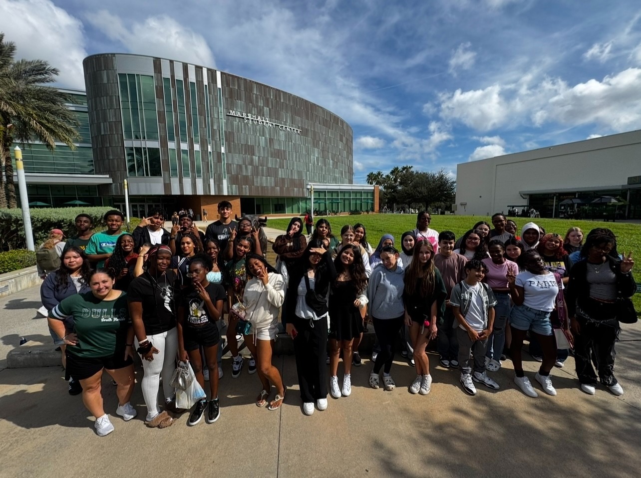 AVID Students visit college campuses. 