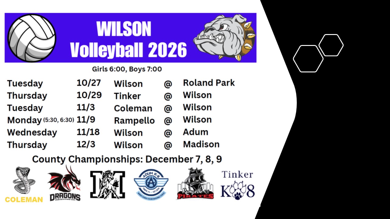 Wilson Volleyball Schedule 26