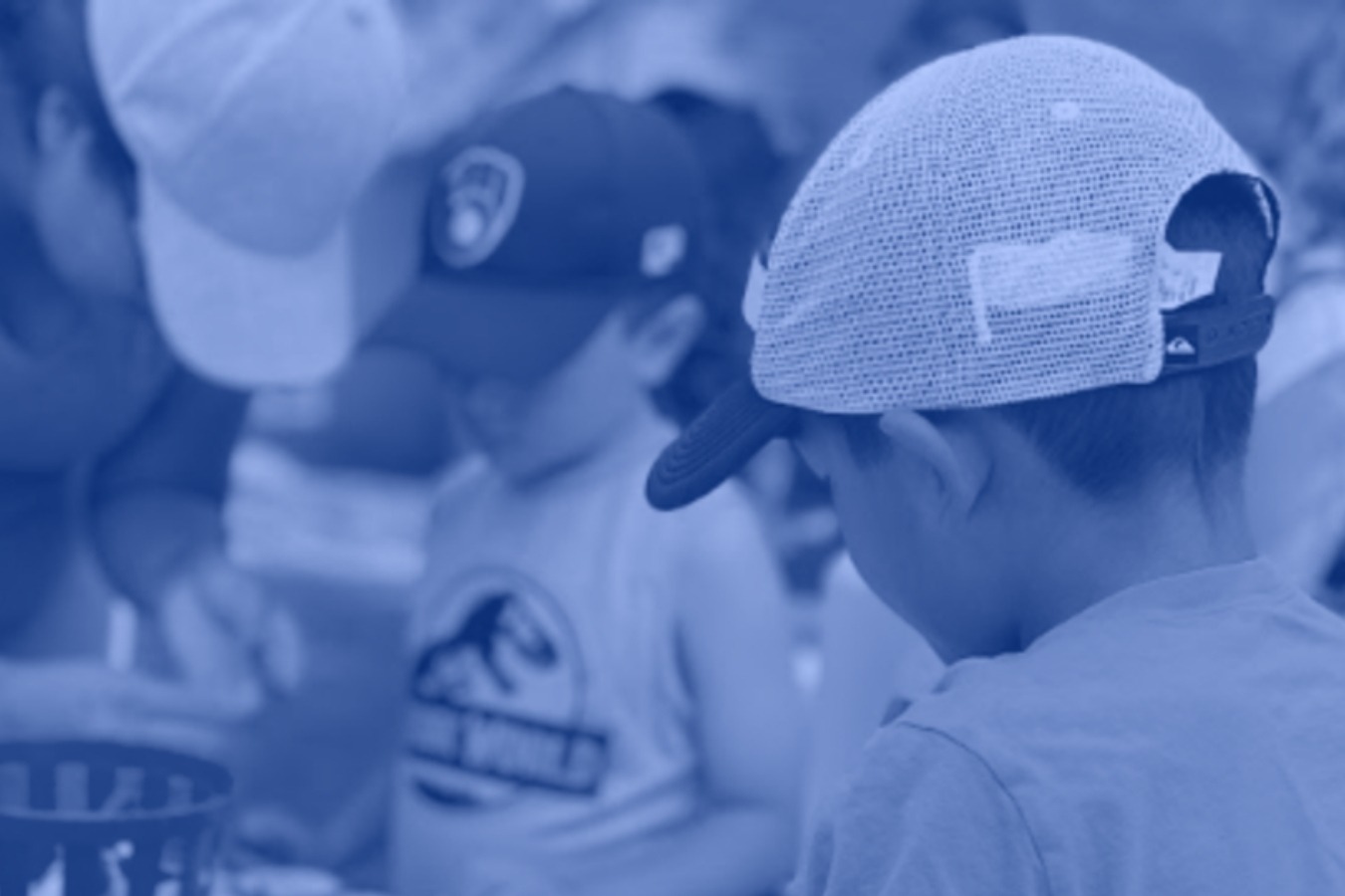 student with hat on