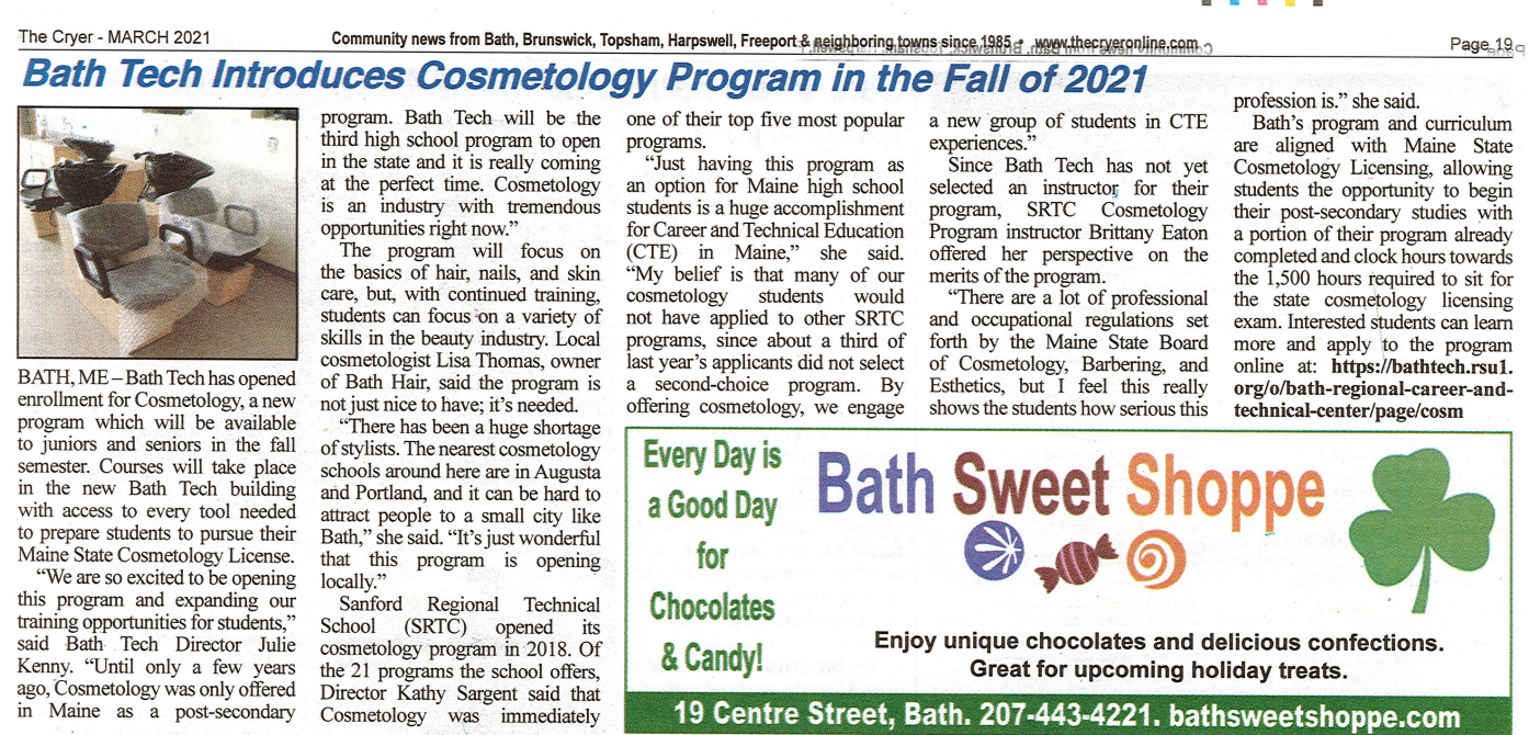 Cosmetology Article March 2020